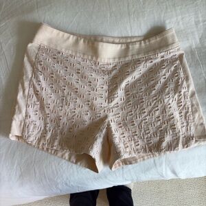J. Crew Light Pink Eyelet Shorts